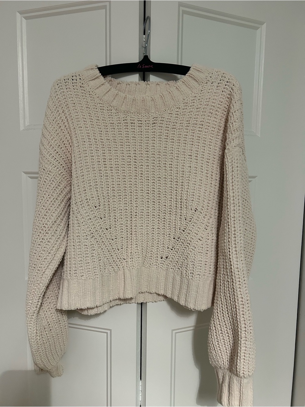 Garage Cream Chunky Crewneck Sweater